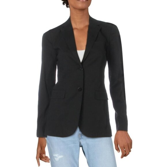 BCBGMAXAZRIA Black Blazer Bowie Jacket Long Sz 10